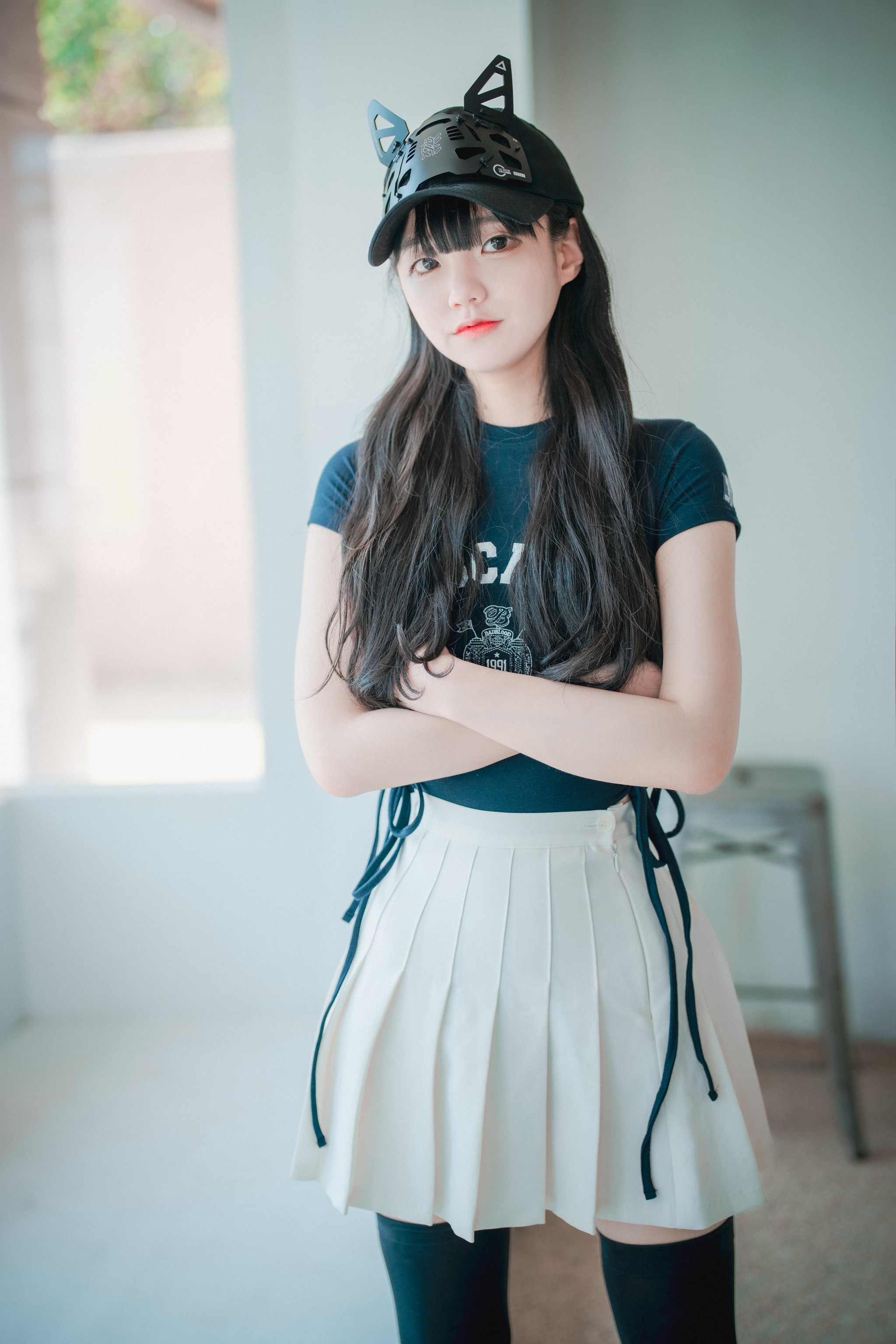 图片[1]-Jenny – NO.033 (정제니) DJAWA-Classic Athletic Girl in Navy Blue[71P]-XikXak